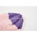 Girl's Knitted Diamond Pattern Hand Flower Beanie Cap